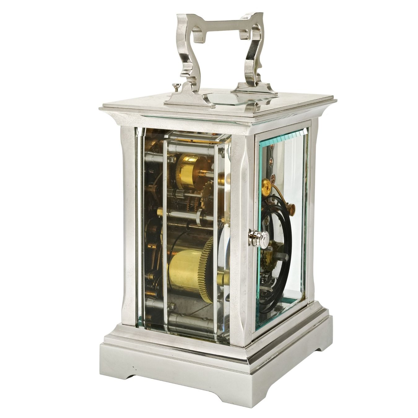 Orologi da terra & Orologi da parete: Rare Matthew Norman Carriage Clock, Ref. 1751/81, Silvered – Usato da Vésenaz venduto da Grailium 2