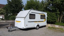 Wohnwagen Weinsberg CaraTwo 390 QD mit Schutzdach & Vorzelt
