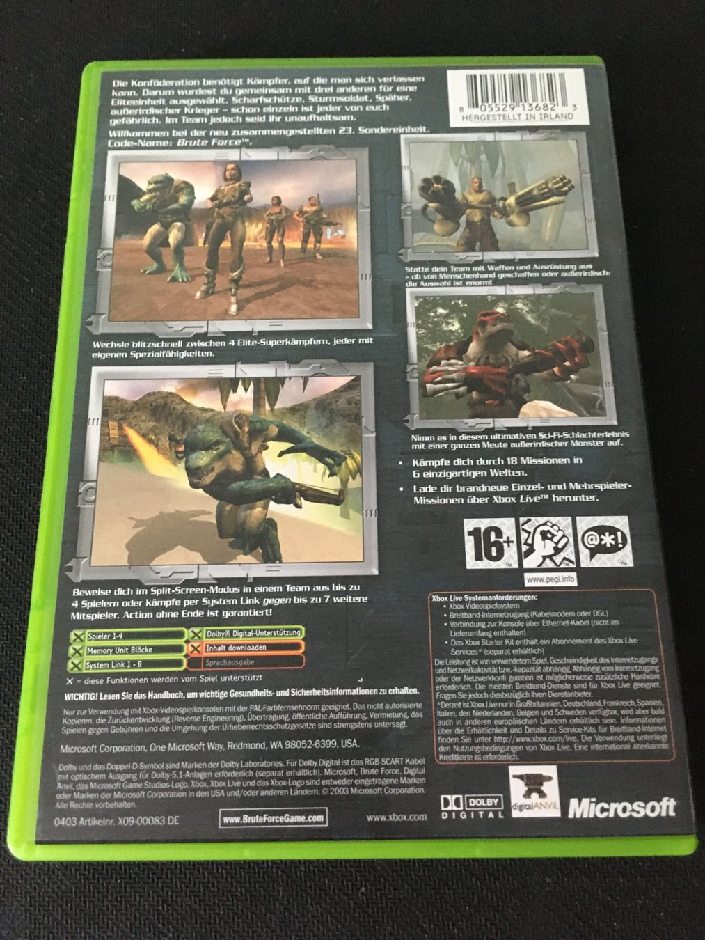 Microsoft Giochi: Brute Force für Xbox – Usato da St.Gallen venduto da sjosjo 1