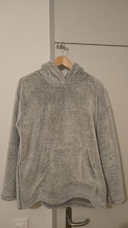 Sweat à capuche sherpa 32 Degrees Heat gris, taille M, comme