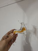 Sculpture en verre - cerf - style murano 