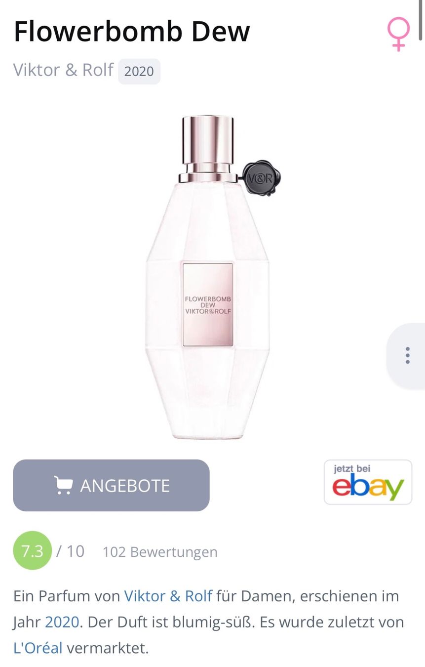 Parfum & Eau de Toilette: Viktor & Rolf Flowerbomb Dew EDP 2ML, eingestellter Duft – Gebraucht aus Zürich von deruja 4