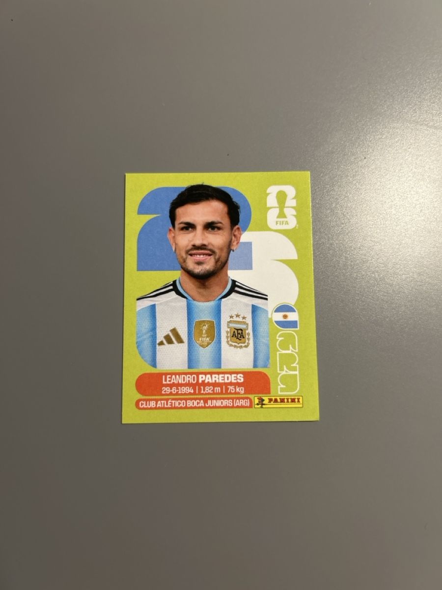 Panini Carte collezionabili: Panini WM 2026 Sticker - Paredes ARG 12 – Nuovo (secondo la descrizione) da Boniswil venduto da sim_7zhp