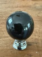 MÖBELKNOPF  Glaskugel schwarz