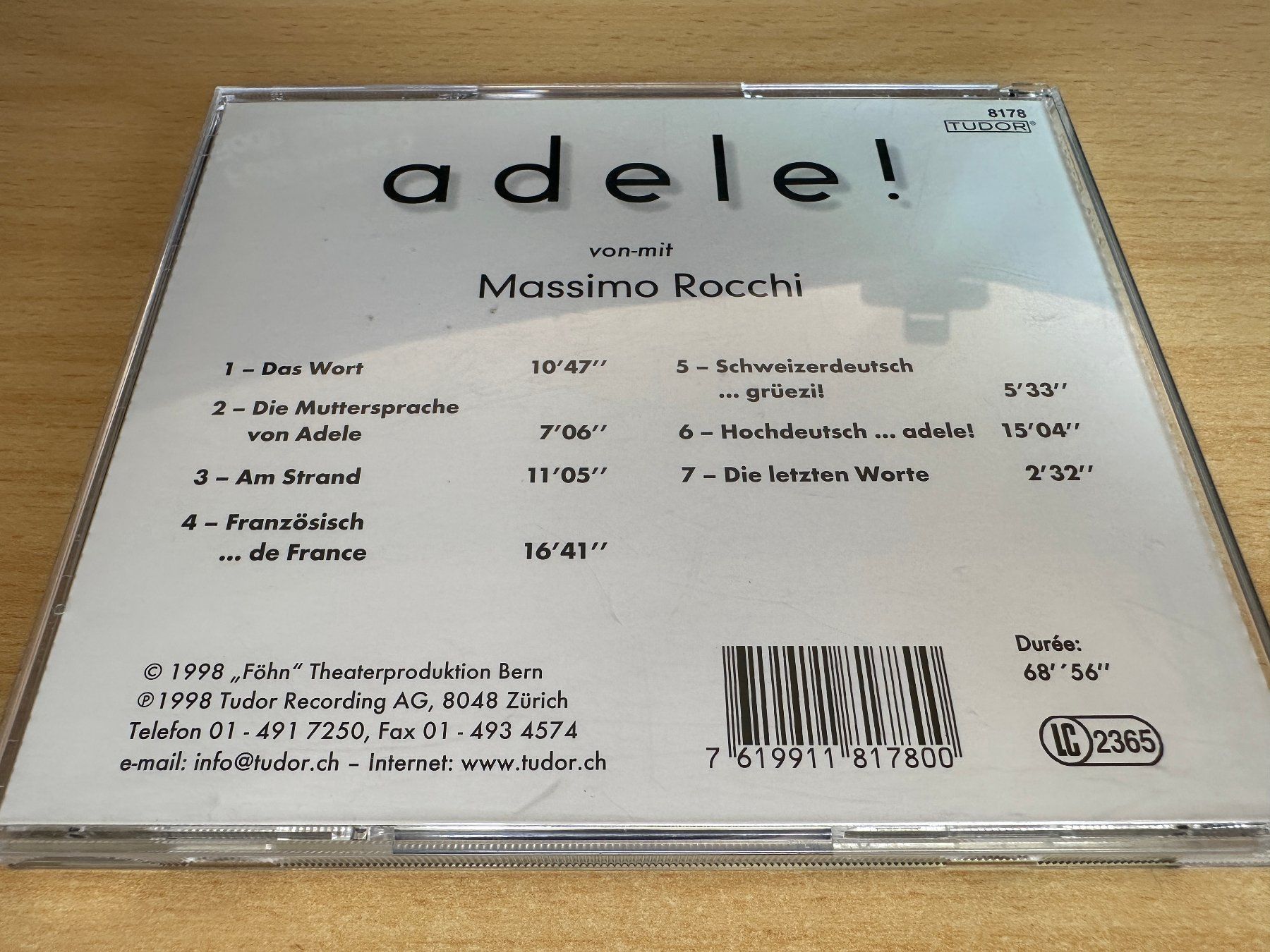 CD: Massimo Rocchi – Adele! – Usato da Rikon im Tösstal venduto da Alpenmutz 1