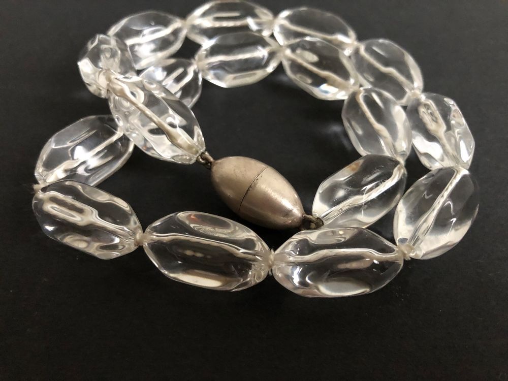 Lebensquelle Plus Bergkristall Halskette - 2mm Facettperlen Mit 925 Silberverschluss, Handgefertigt & Elegant