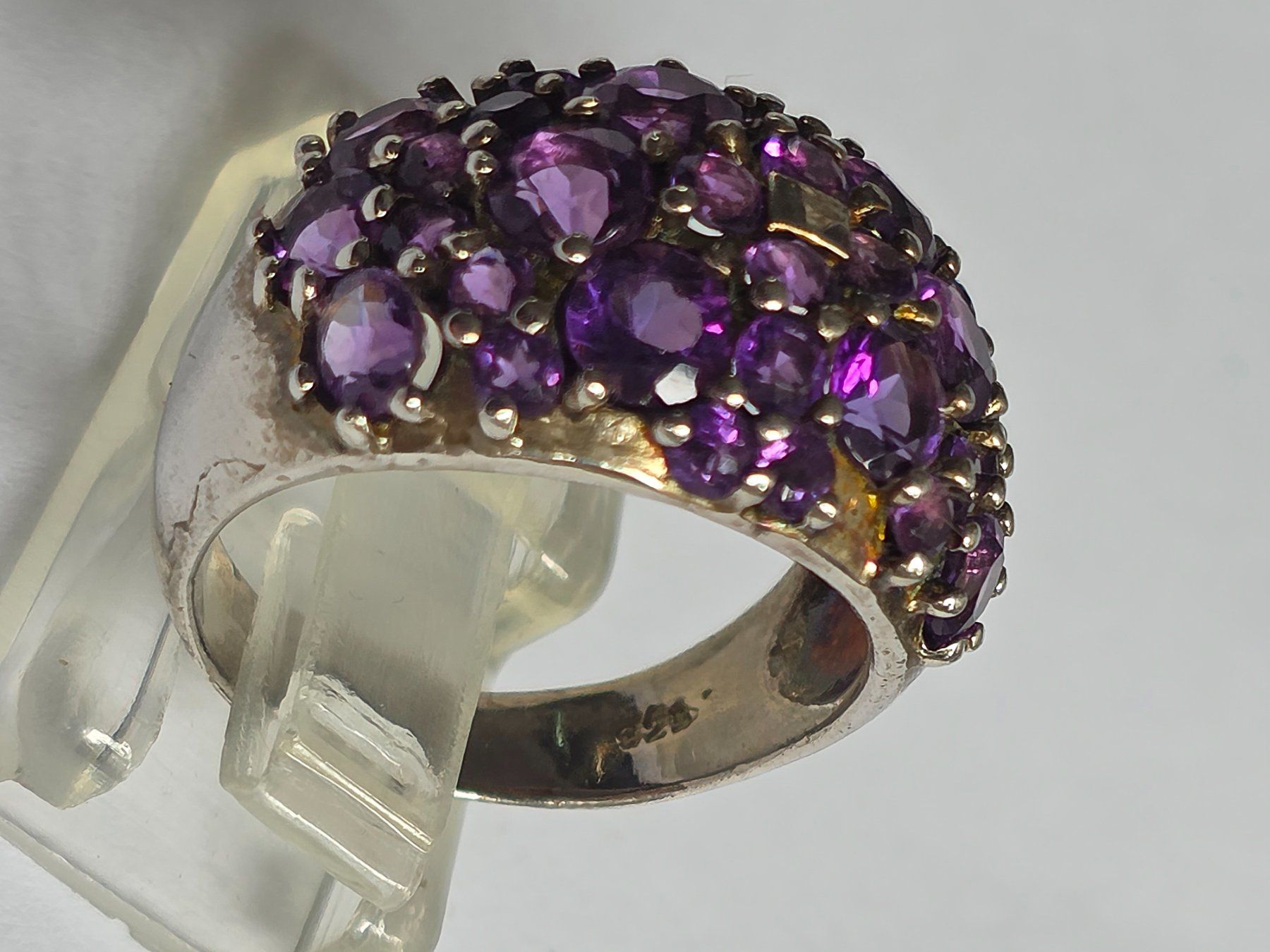 Anelli: Ring Silber mit Amethysten Grösse 59  Neu – Nuovo (secondo la descrizione) da Zürich venduto da benedikt12 7