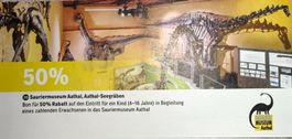 Gutschein 50% Sauriermuseum Aathal Seegräben