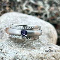 Ring-Set aus 3 Ringen – Edelstahl –Grösse 52