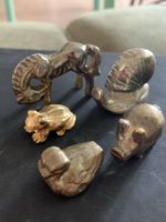 Verschiedene Tiere aus Messing (teils älter)