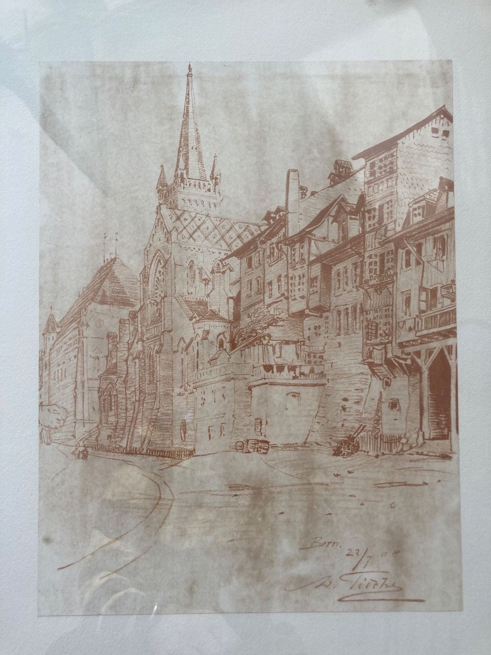 Dipinti: Bern 22.7.1908 von Adolf Tièche – Usato da Samstagern venduto da roger039 1
