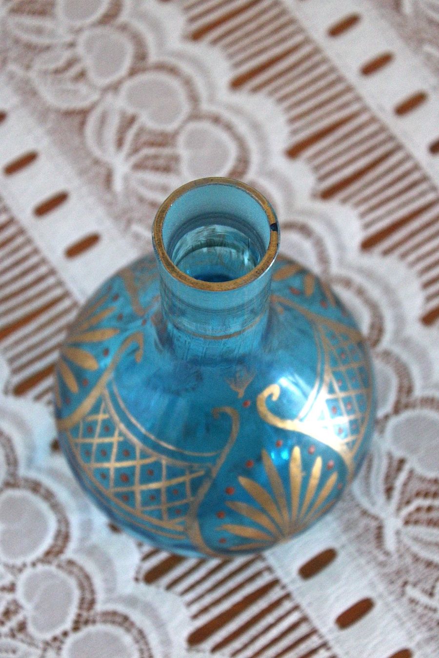 Bottiglie: Antike, handbemalte, Glas Flasche – Usato da Locarno venduto da fripui 4