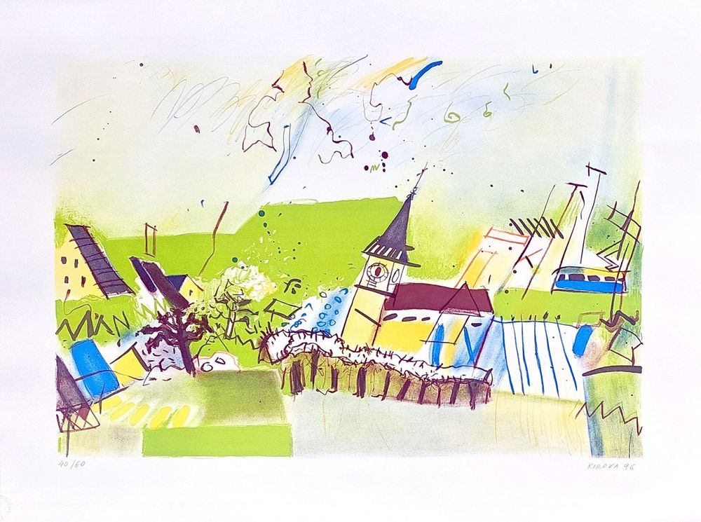 Liuba Kirova - Courtételle - Lithographie (D'occasion) à Montmelon pour ...