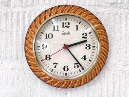 Vintage, Keramik Wanduhr
