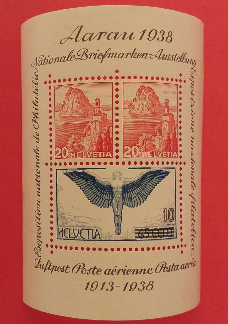 Tutti i francobolli: BL4) Aarauer Block 1938 postfrisch Kt. 90..- – Nuovo (secondo la descrizione) da Baden venduto da Eggi