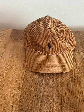 Polo Ralph Lauren Cap Cord camel mit Lederriemen, One Size