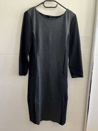 InWear Kleid, Grau/Schwarz, Gr. 38