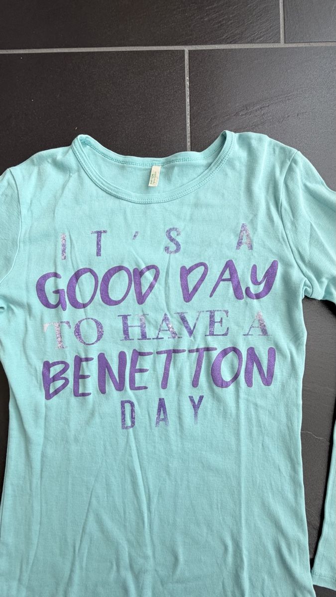 Benetton Maglioni & Felpe: Shirt BENETTON, Gr. 158, Türkis – Usato da Embrach venduto da cohazo 1