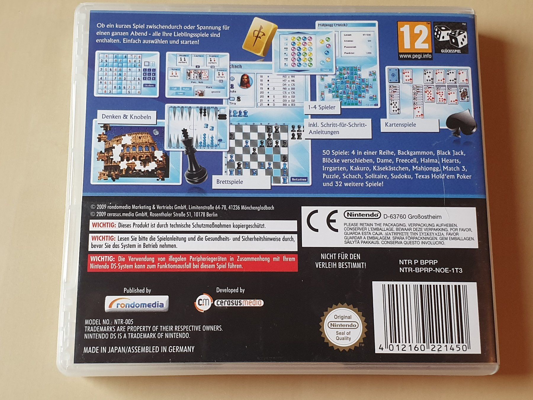 Nintendo Giochi: 50 Denk und Logikspiele – Usato da Stansstad venduto da collectorsshop 1