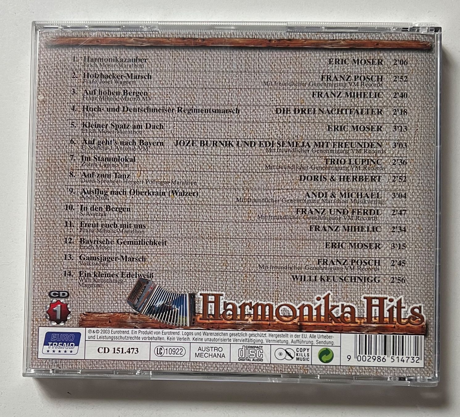 CD: Harmonika Hits / Diverse Interpreten – Usato da Näfels venduto da rottabi 1
