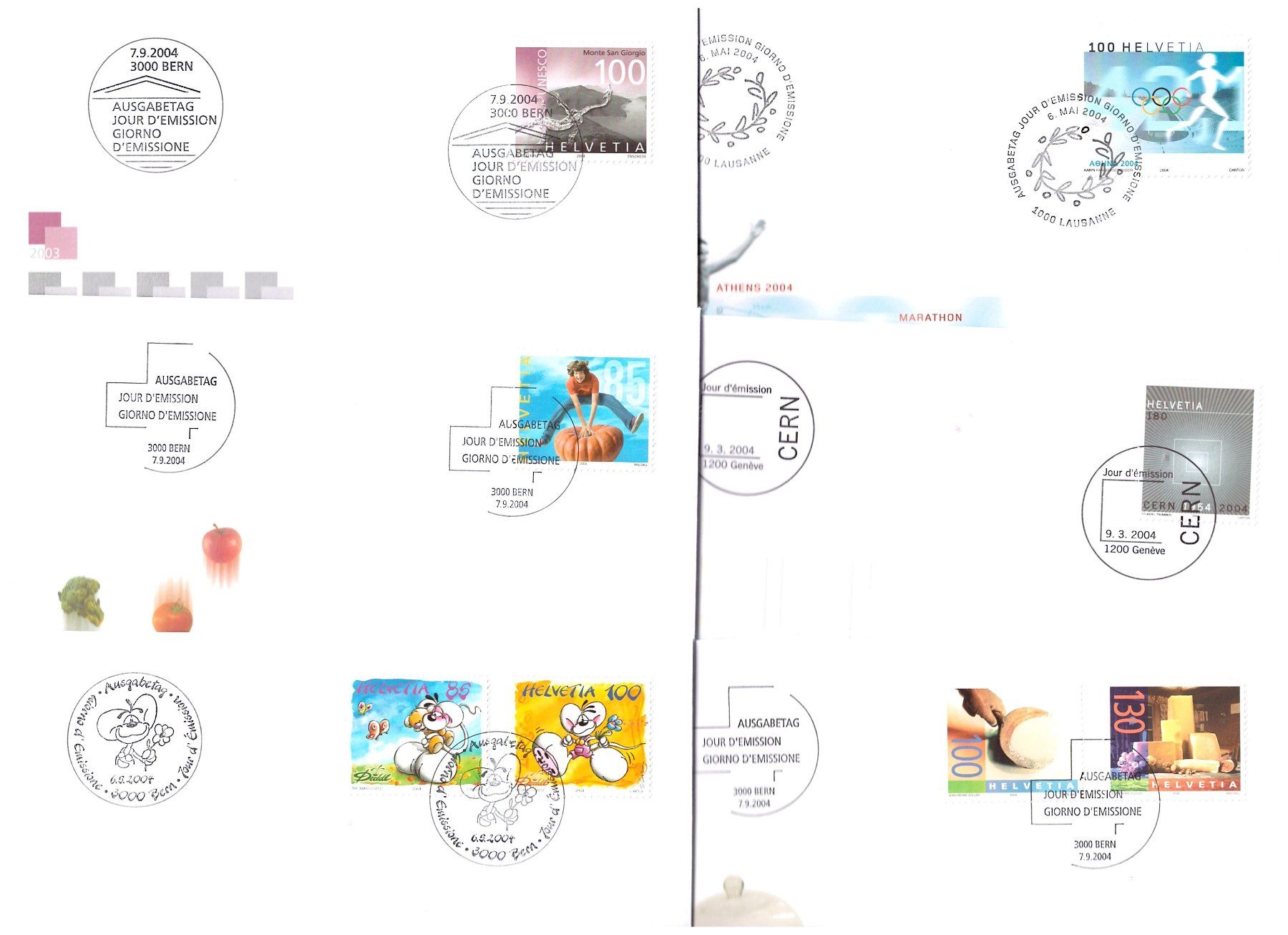 Tutti i francobolli: 2004 FIRST DAY COVER – Usato da Dübendorf venduto da Piero2 1