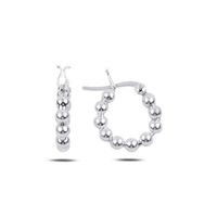 Ohrringe Creole Kugeln Klassiker 925 Silber klein 16mm