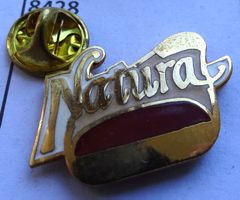 Pin NATURA  rot goldig