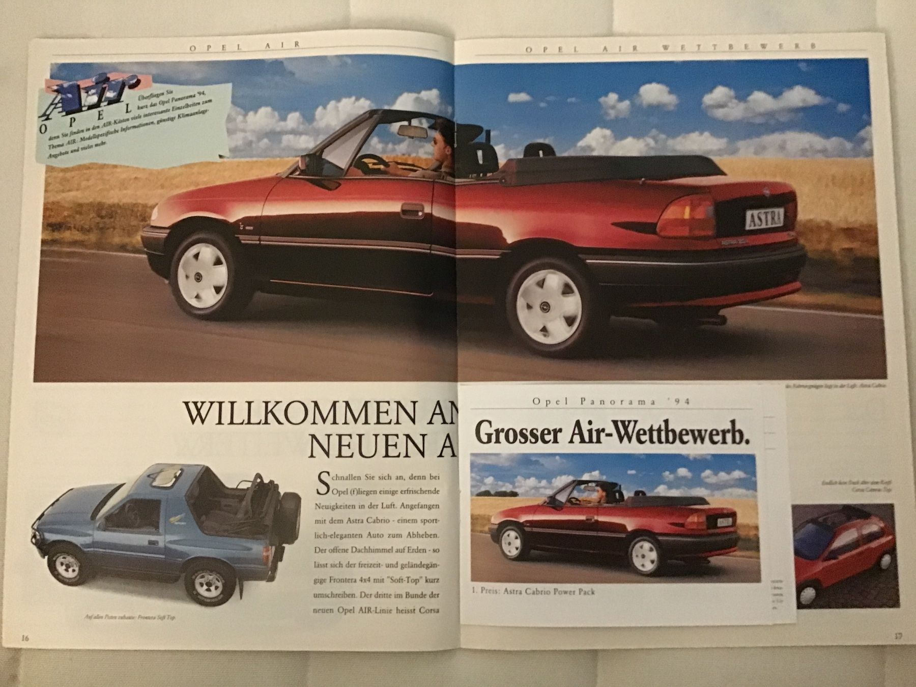 Opel Documenti: Opel Programm Verkaufsprospekt 1994 32 Seiten – Usato da Scherzingen venduto da Starseller62 6