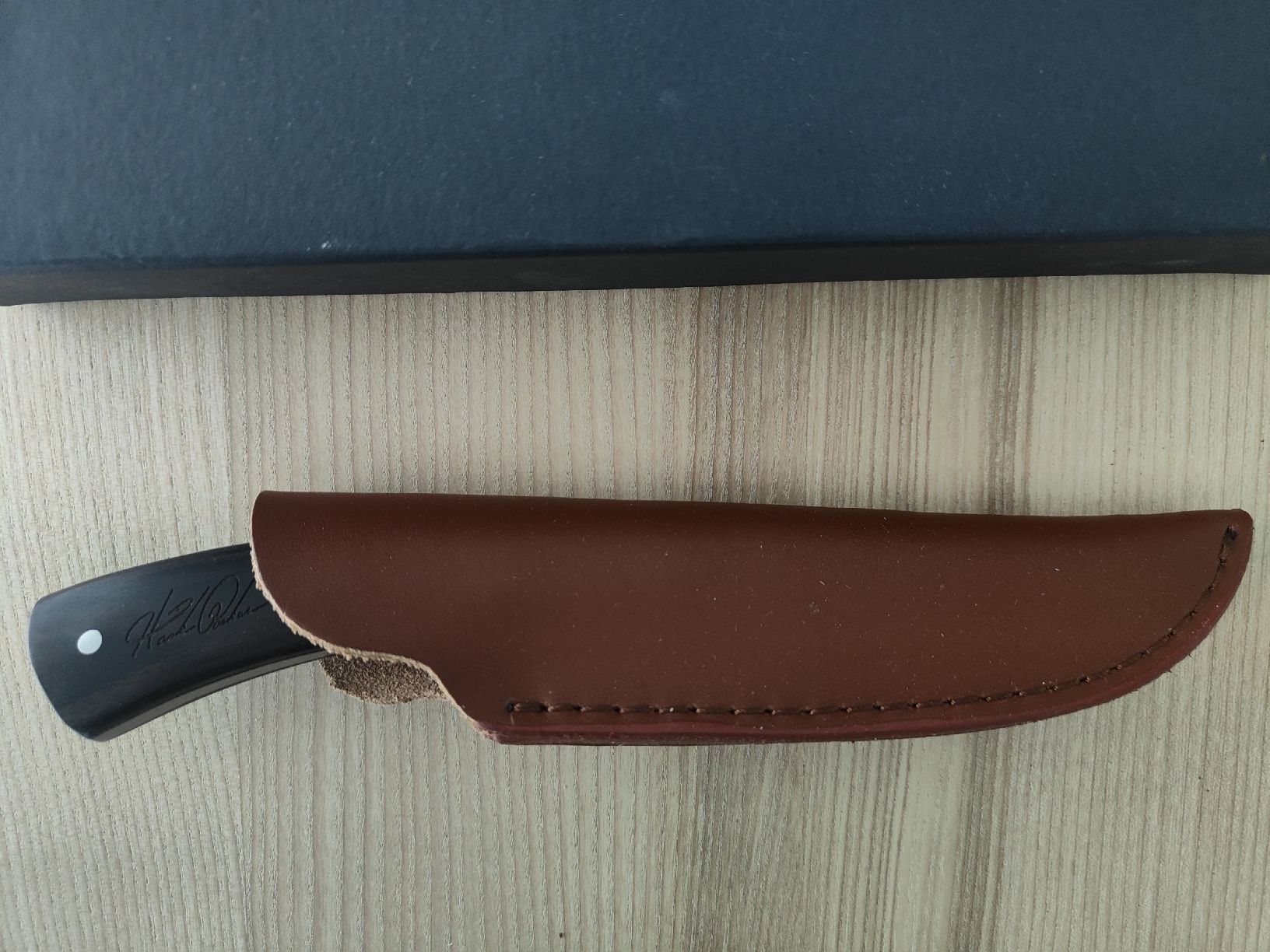 Accessori: Damastmesser mit Kunstlederscheide, Neuwertig – Usato da Emmen venduto da Mocck 2