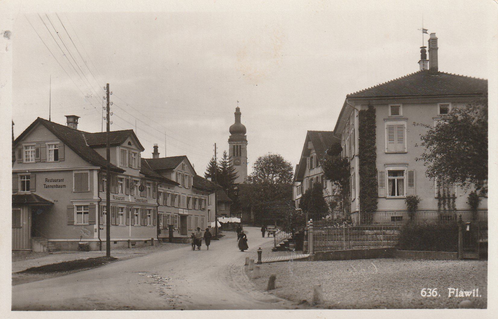 Cartoline postali: Flawil - Restaurant Tannenbaum 1935 – Usato da uttwil venduto da Koehlerfred