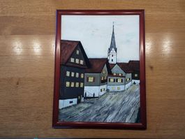 Kerns Gemälde mit Rahmen 43 cm x 32 cm