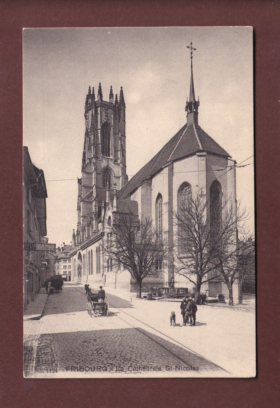 Cartoline postali: FRIBOURG - Cathédrale St. Nicolas – Usato da Pully venduto da nicecards-shop