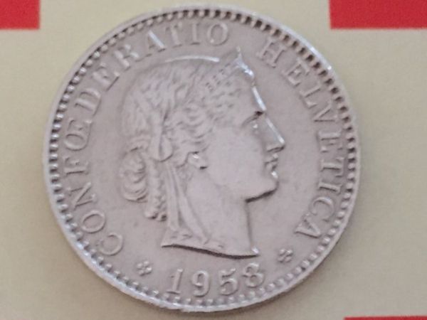 Tutti le monete: 20 Rappen 1958 -vz – Usato da Elsau venduto da herbybay