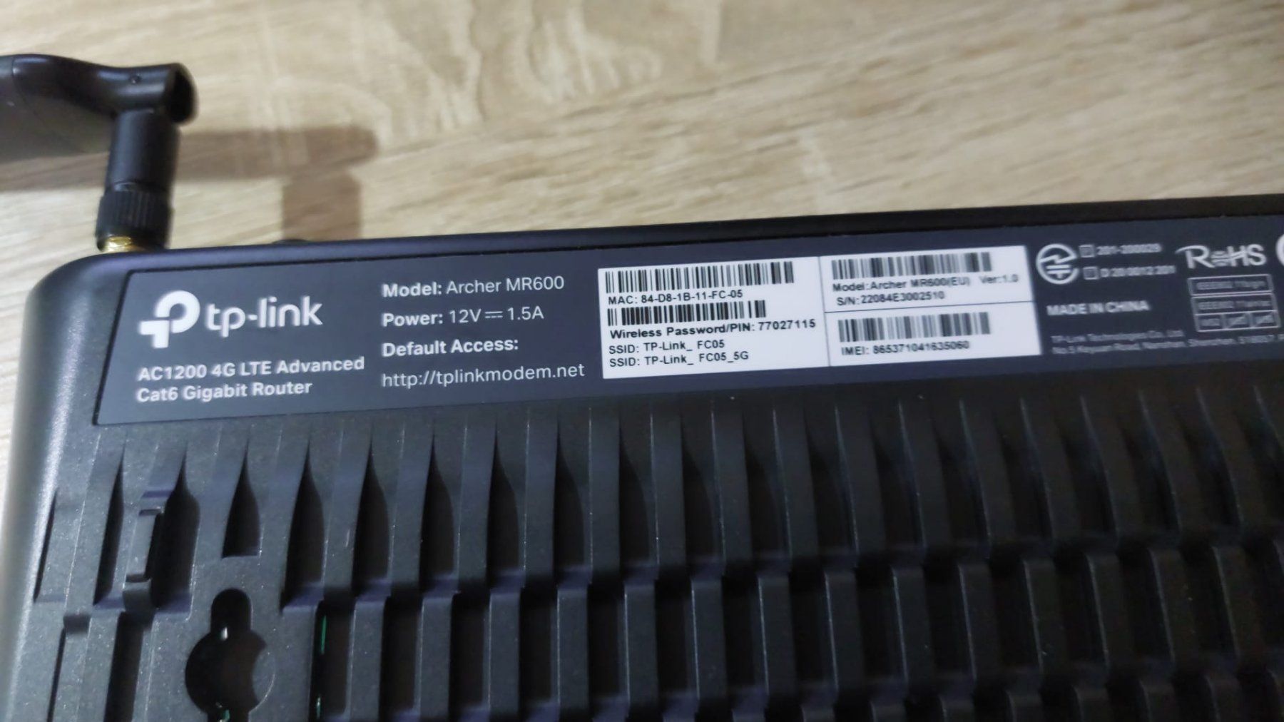 TP-Link Modem & Router: TP-Link Archer MR600 WiFi 5 4G+ LTE CAT6 – Usato da Châtelaine venduto da Lecce63 2