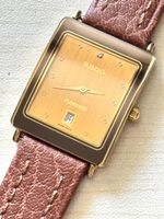 RADO Florence Damenuhr Vergoldet mit Lederarmband guter Zust