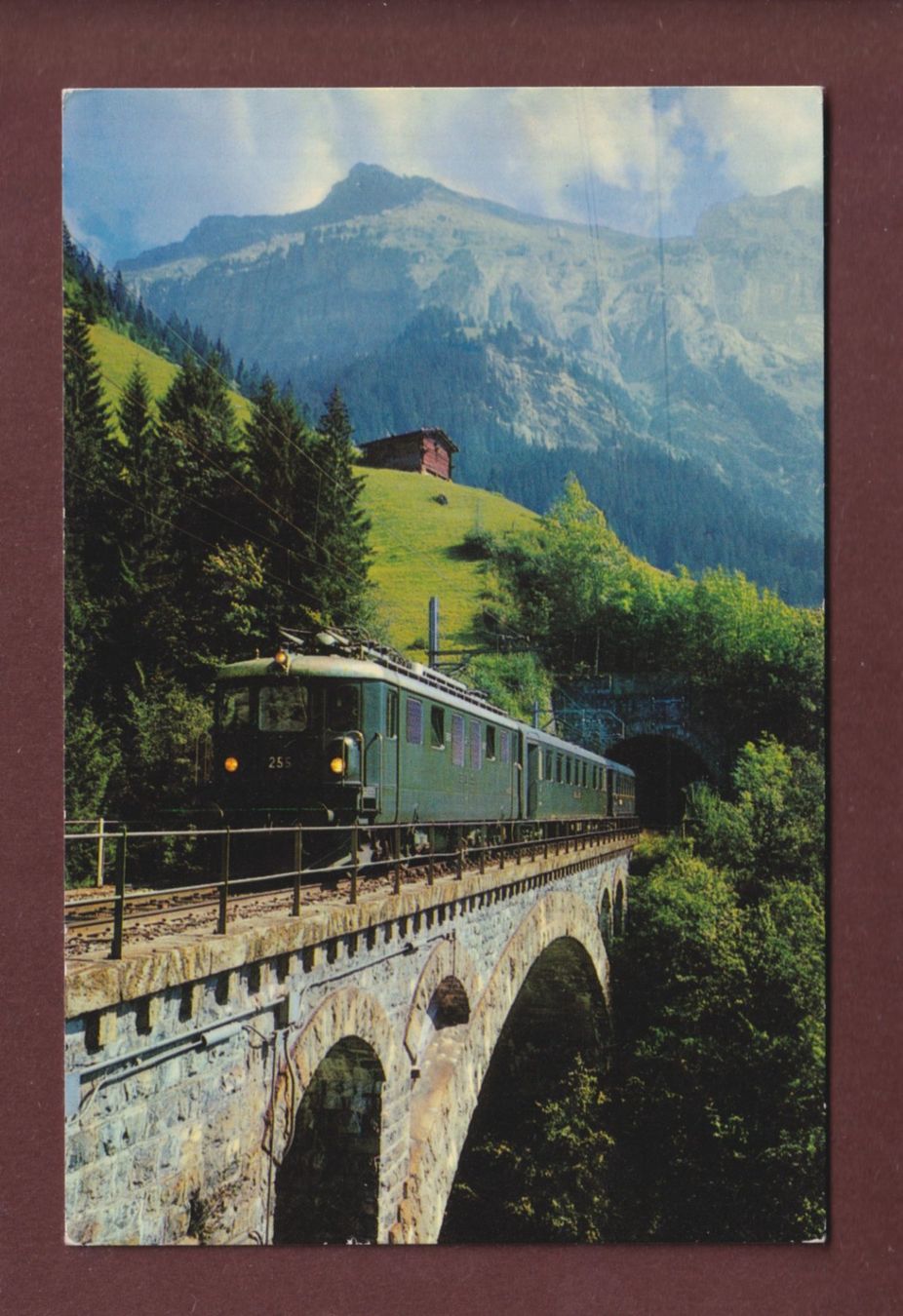 Ansichtskarten: BERN-LÖTSCHBERG-SIMPLON-BAHN - Schnellzug – Gebraucht aus Pully von nicecards-shop