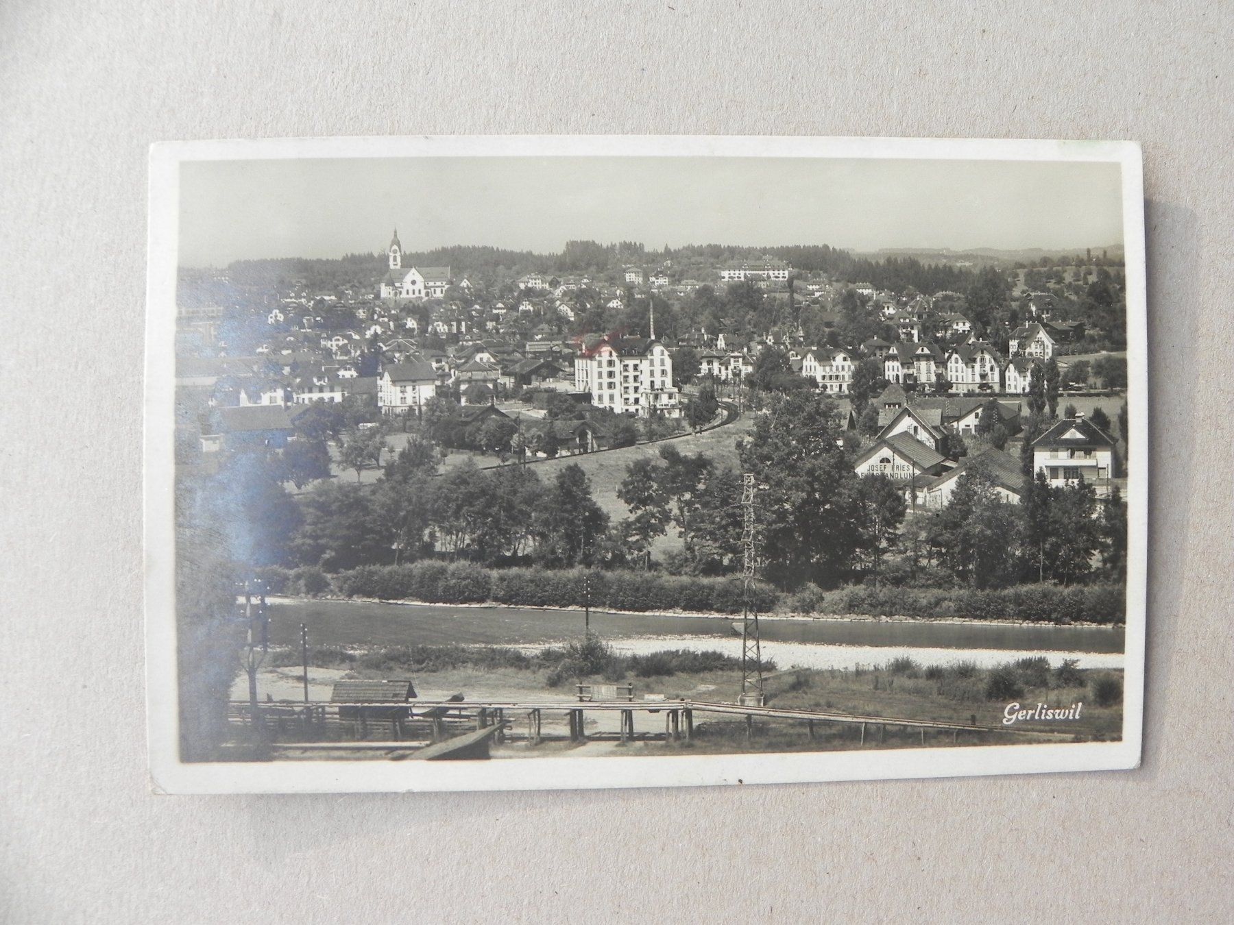 Cartoline postali: Karte Ansichtskarte Gerliswil LU Luzern 1931 – Usato da Siebnen venduto da krimsie