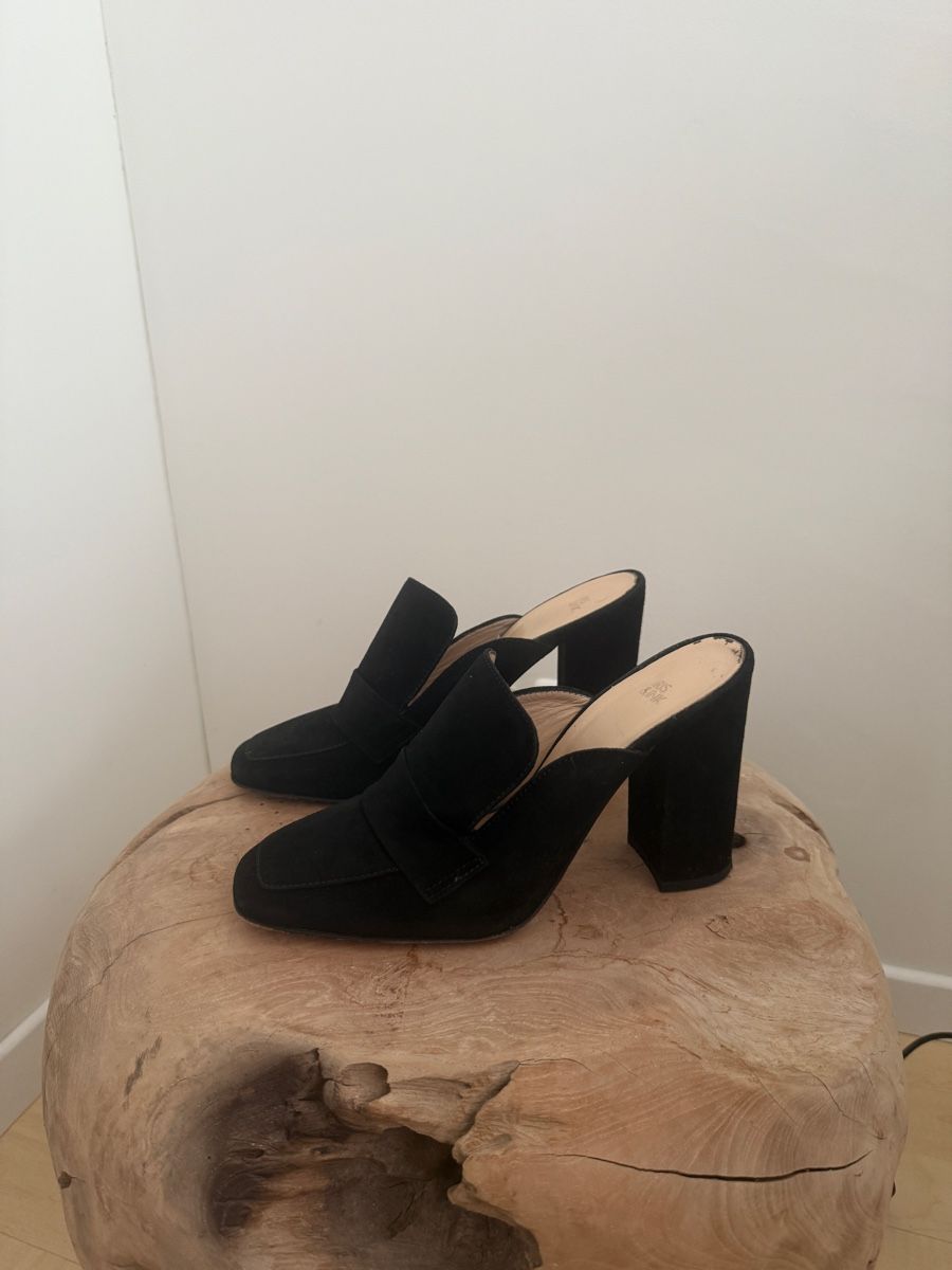 Scarpe da donna: Iris & Ink Echtleder-Mules, Schwarz, Gr. 37 – Usato da Niederglatt ZH venduto da neunzehn82