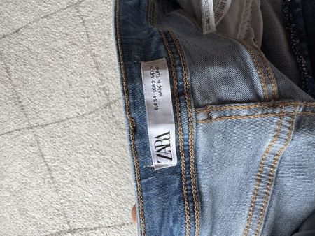 Zara Jeans, ultra High Waist, hellblau, Gr. 34
