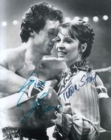 Sylvester Stallone + Talia Shire - orig. sign. Grossfoto