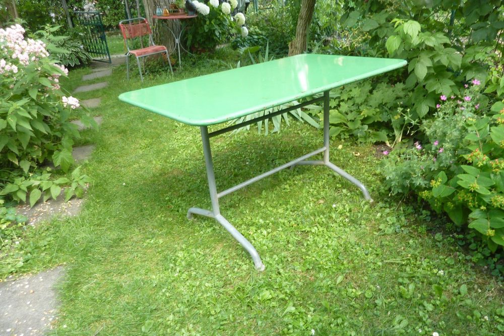 Original Bigla Gartentisch Metall klappbar 60er, Klassiker Kaufen auf