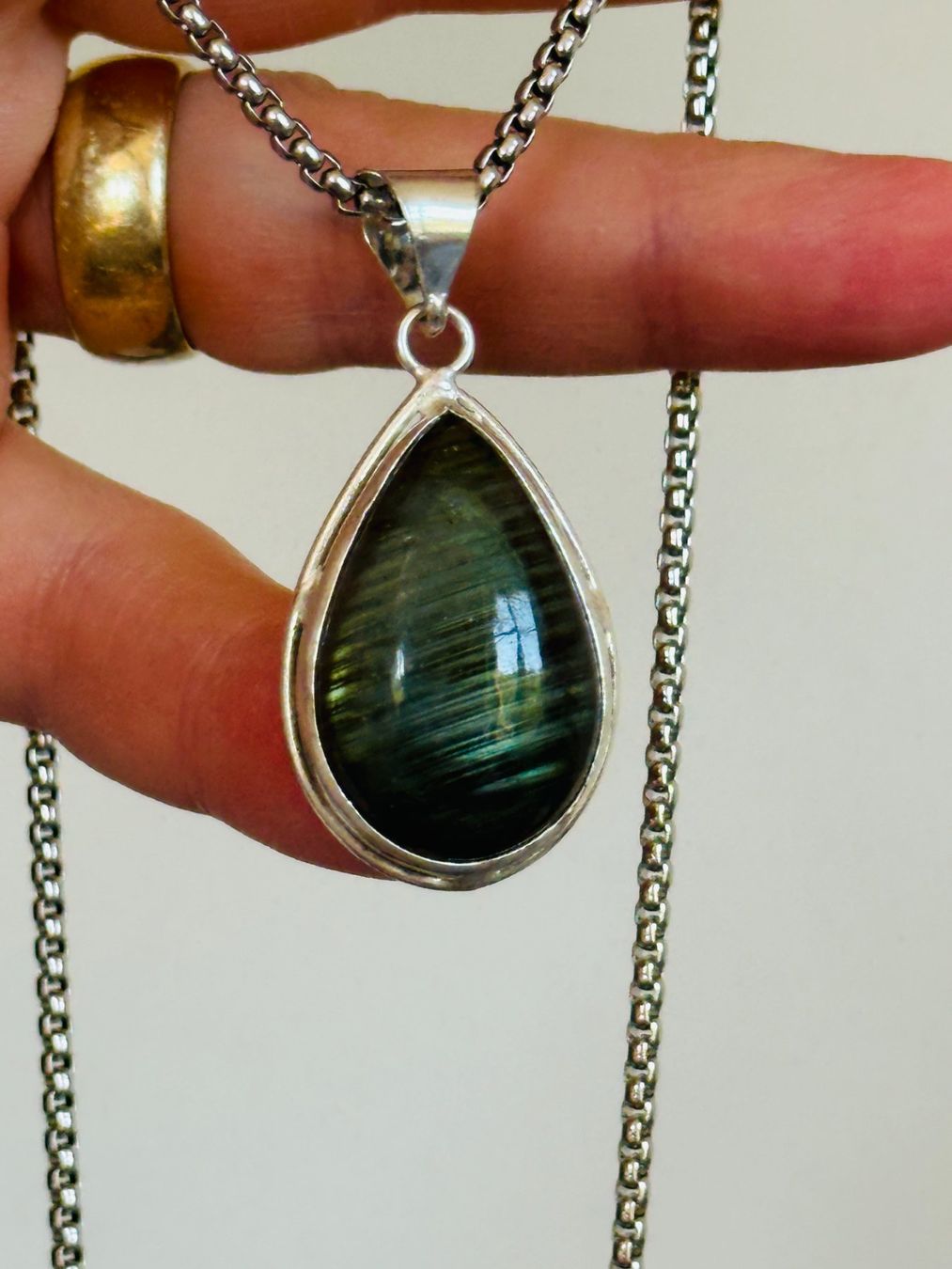 Ketten: Labradorite Gemstone Handmade Jewelry necklace – Neu und originalverpackt aus Genève von AGBERG 4