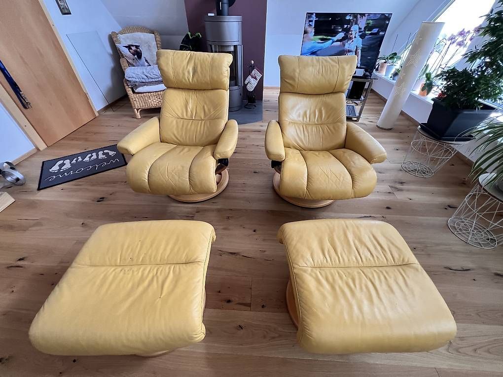 Fauteuils: Original Stressless TV Sessel mit Hocker – D'occasion à Oberglatt ZH par cobra_crew