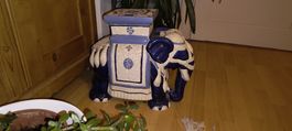 vintage Elefant blumenständer hocker