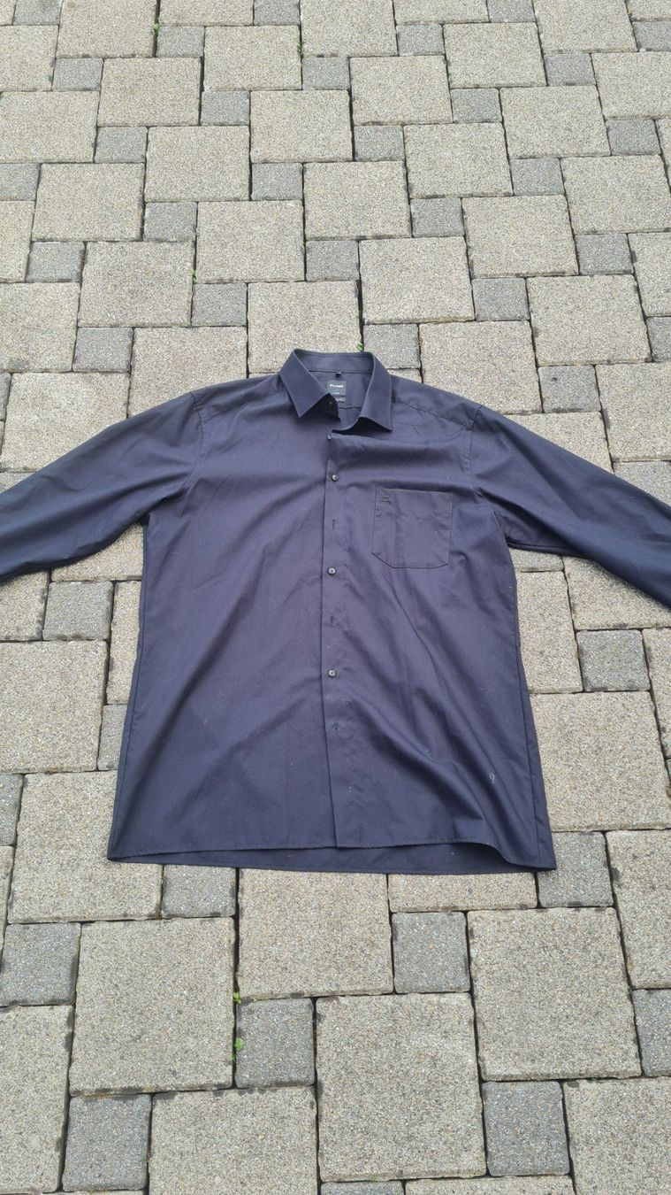 Camicie: OLYMP Luxor / Hemd / langarm / Schwarz / Gr. 44 – Usato da Safenwil venduto da Husqi2000 1