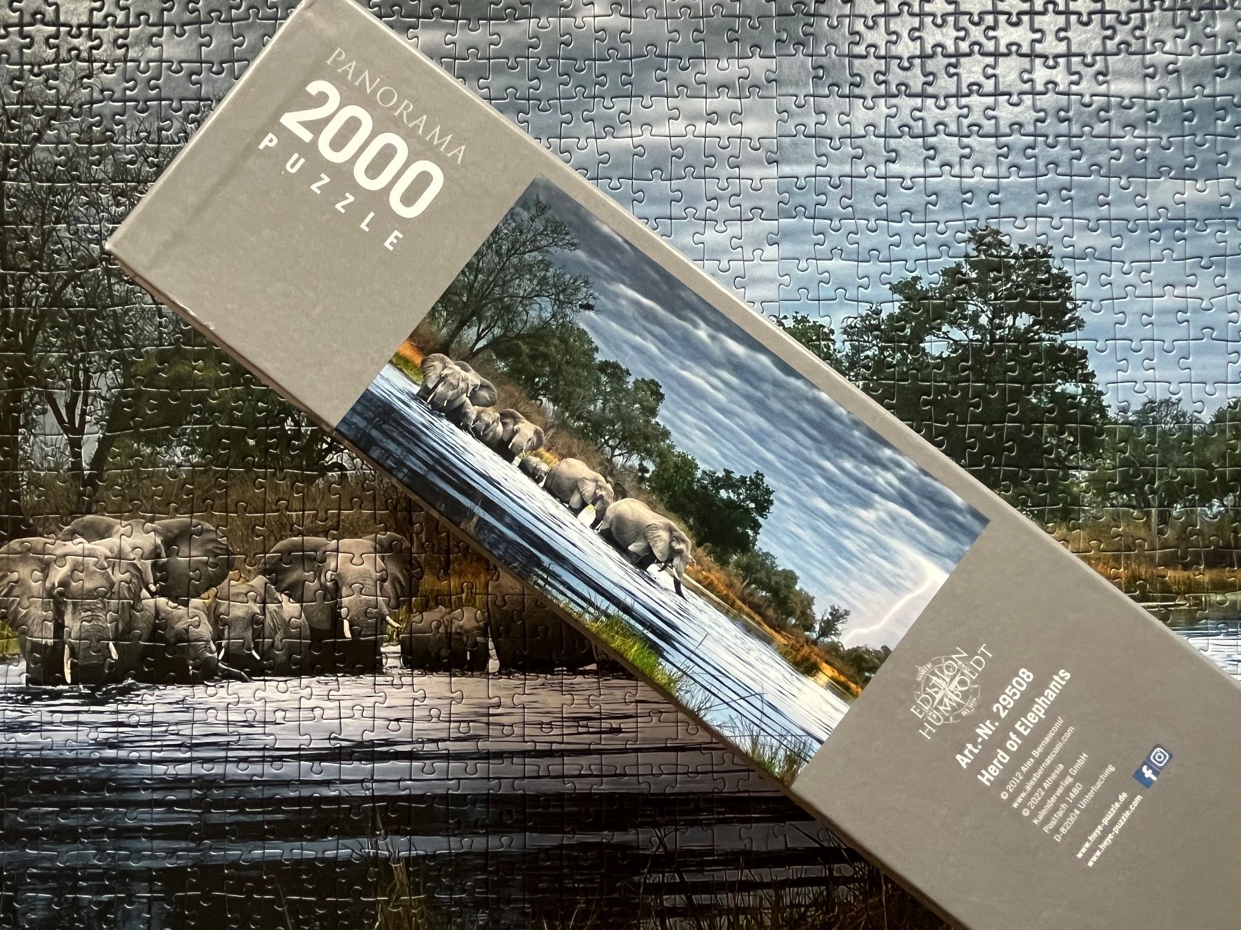 Heye Puzzles: Panorama Puzzle 2000 Teile Elefanten Gewitter – Gebraucht aus Zürich von Gurkis 6