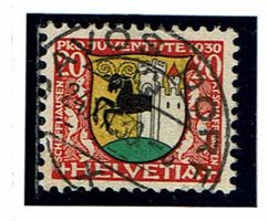 Pro Juventute J55 Vollstempel Davos-Dorf