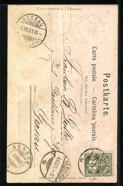 Cartes postales: Litho Herisau, Blick zum neuen Postgeb – D'occasion à Berlin par bartko-reher 1