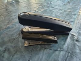 Staplers blue and black set used condition