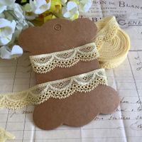 Spitze elastisch gelb jaune 4M Stretch dentelle Spitzenband